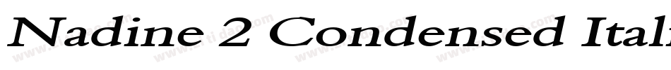 Nadine 2 Condensed Italic字体转换